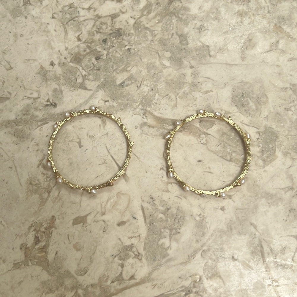 Freshwater pearl bracelet (gold vermeil)